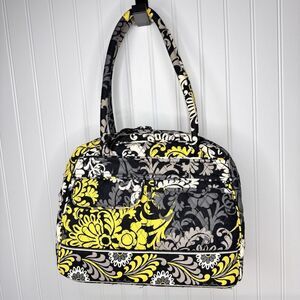 Retired Vera Bradley BAROQUE Large Weekender Travel Bag Green Black